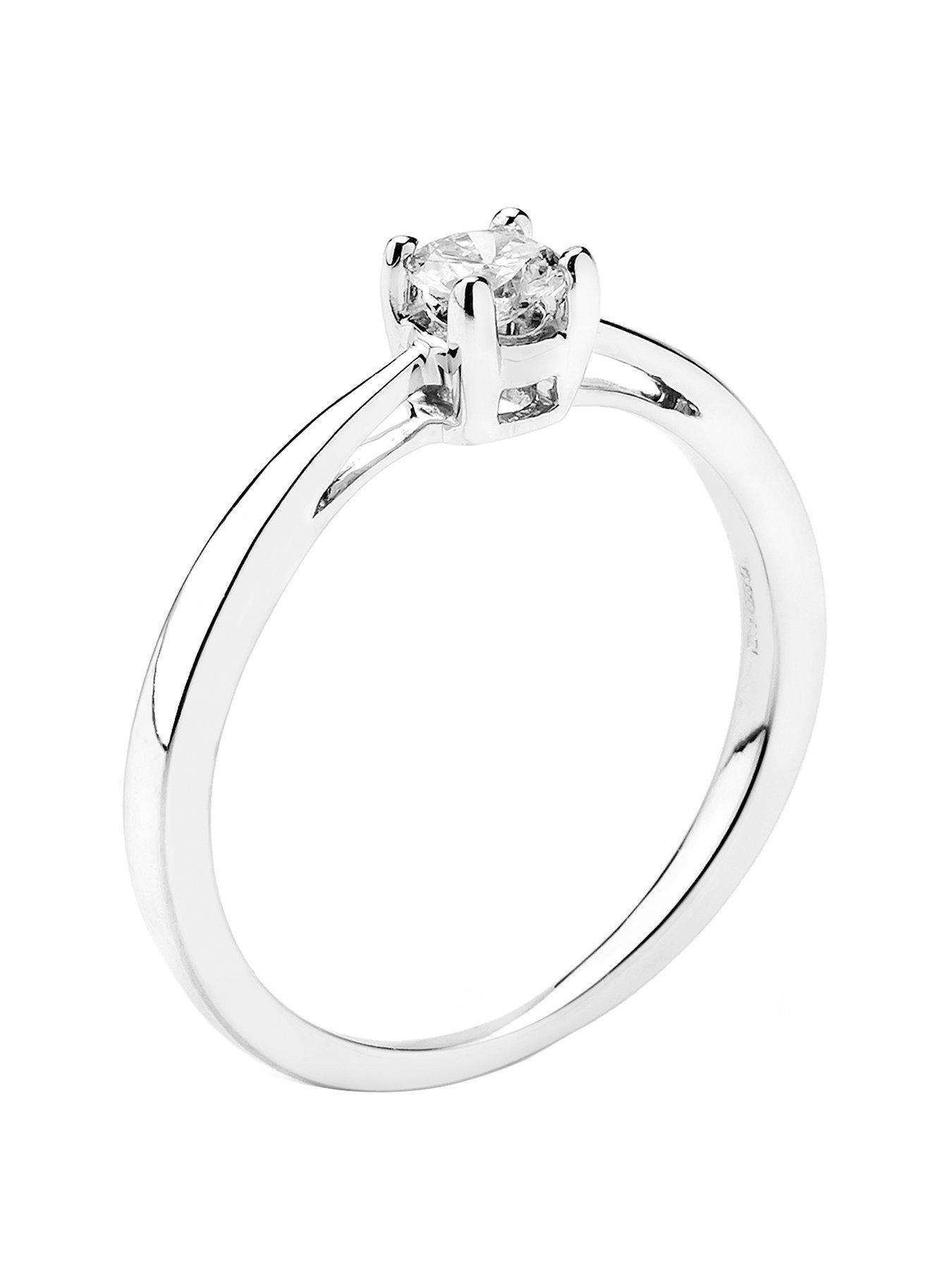 Love Diamond 9ct Gold 1 3 Carat Diamond Solitaire Engagement Ring Very Co Uk