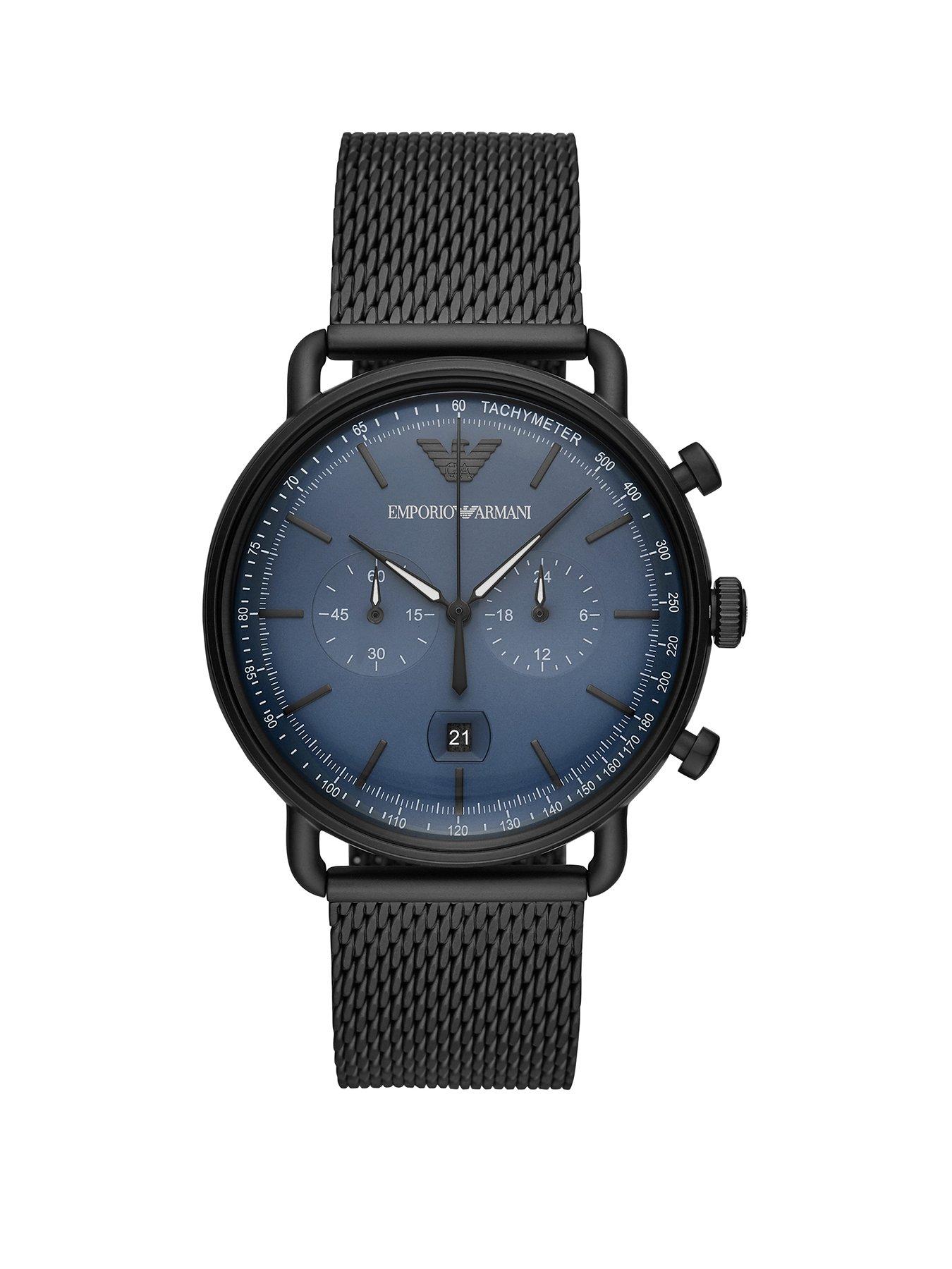 armani watch blue strap