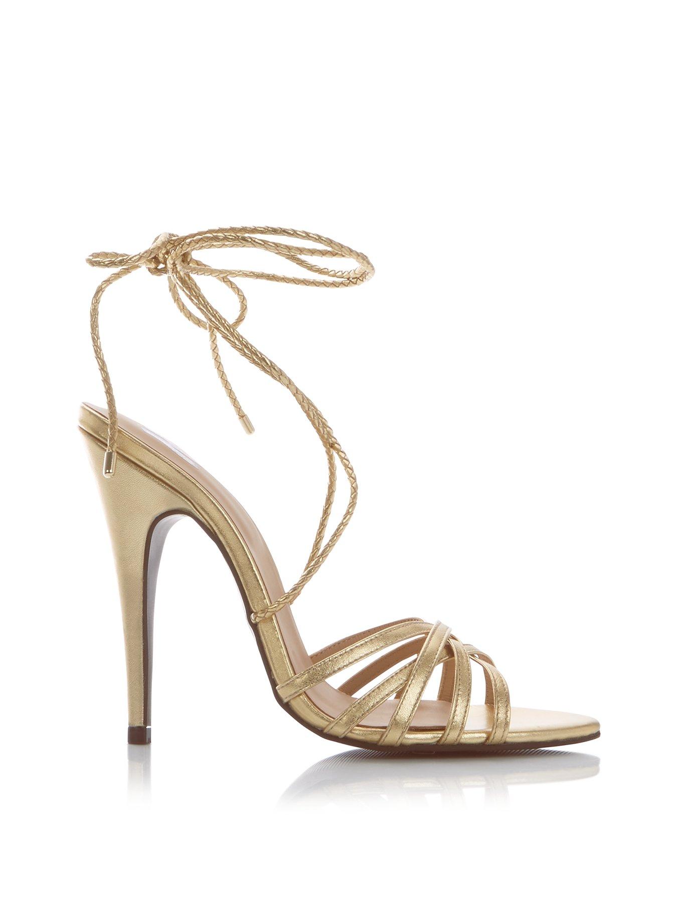 tommy hilfiger gold sandals