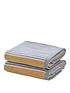  image of catherine-lansfield-textured-stripe-bath-towel-range-ndash-yellowgrey