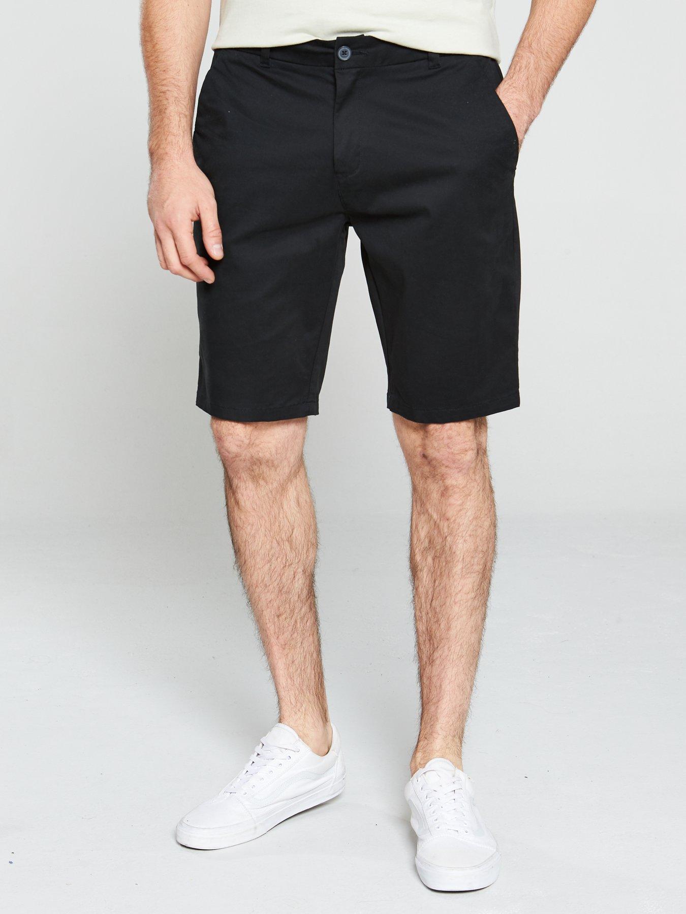 black chino shorts mens