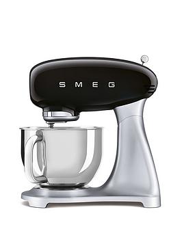 Product photograph of Smeg Smf02bl Stand Mixer - Black from very.co.uk