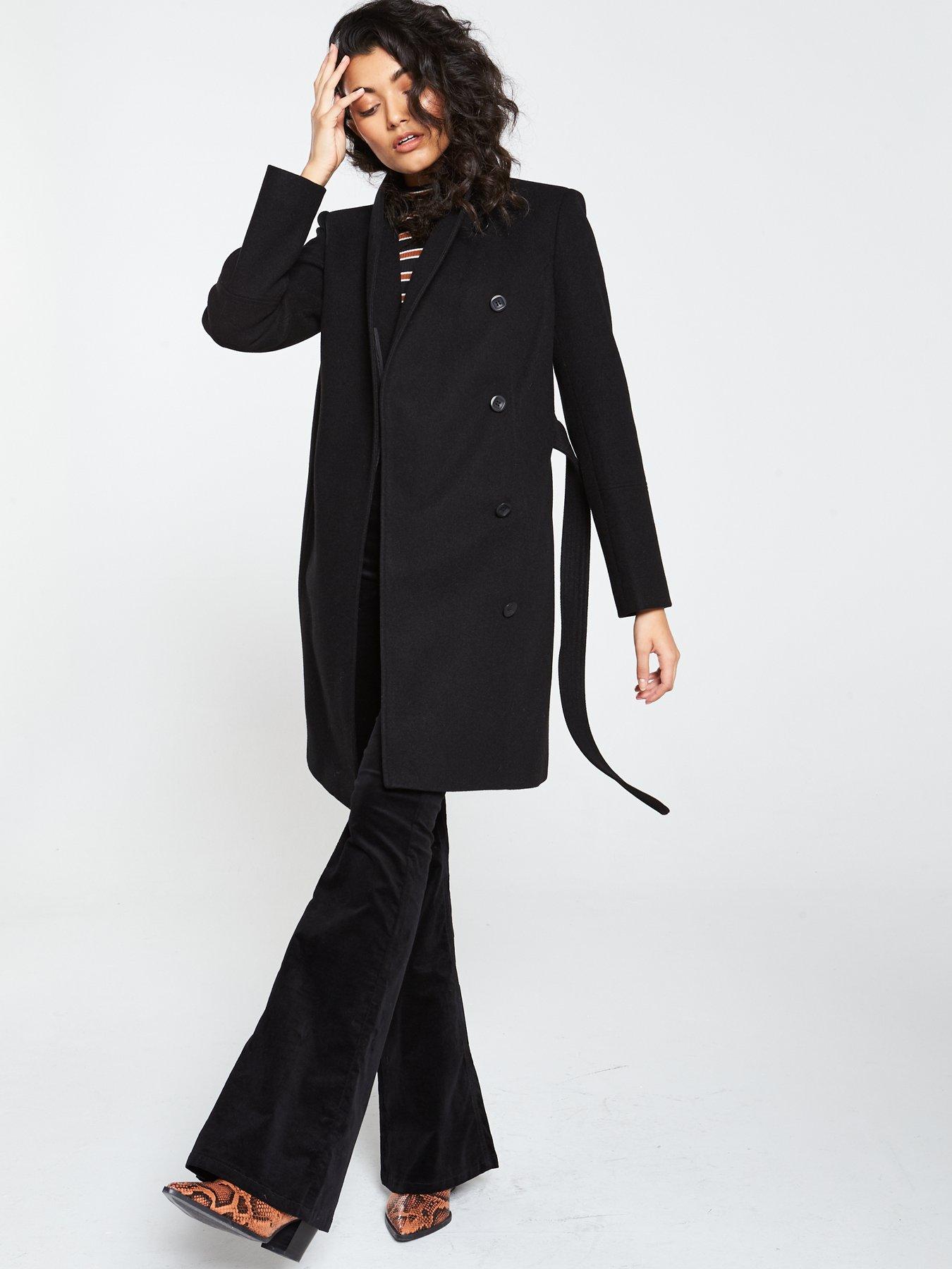 funnel neck coat womens uk