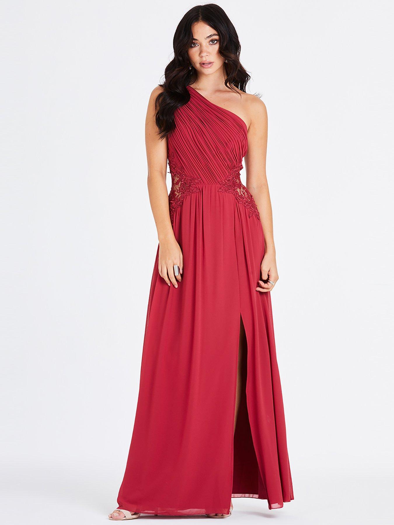 cranberry maxi dress