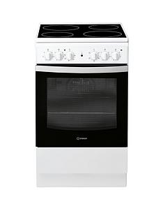 Indesit IS5V4KHW 50cm Electric Single Oven Cooker - White