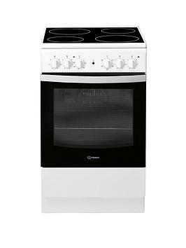Indesit Is5V4Khw 50Cm Wide Electric Single Oven Cooker - White