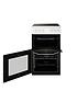  image of hotpoint-hd5v92kcw-50cmnbspwide-electric-twin-cavity-single-oven-cooker-white