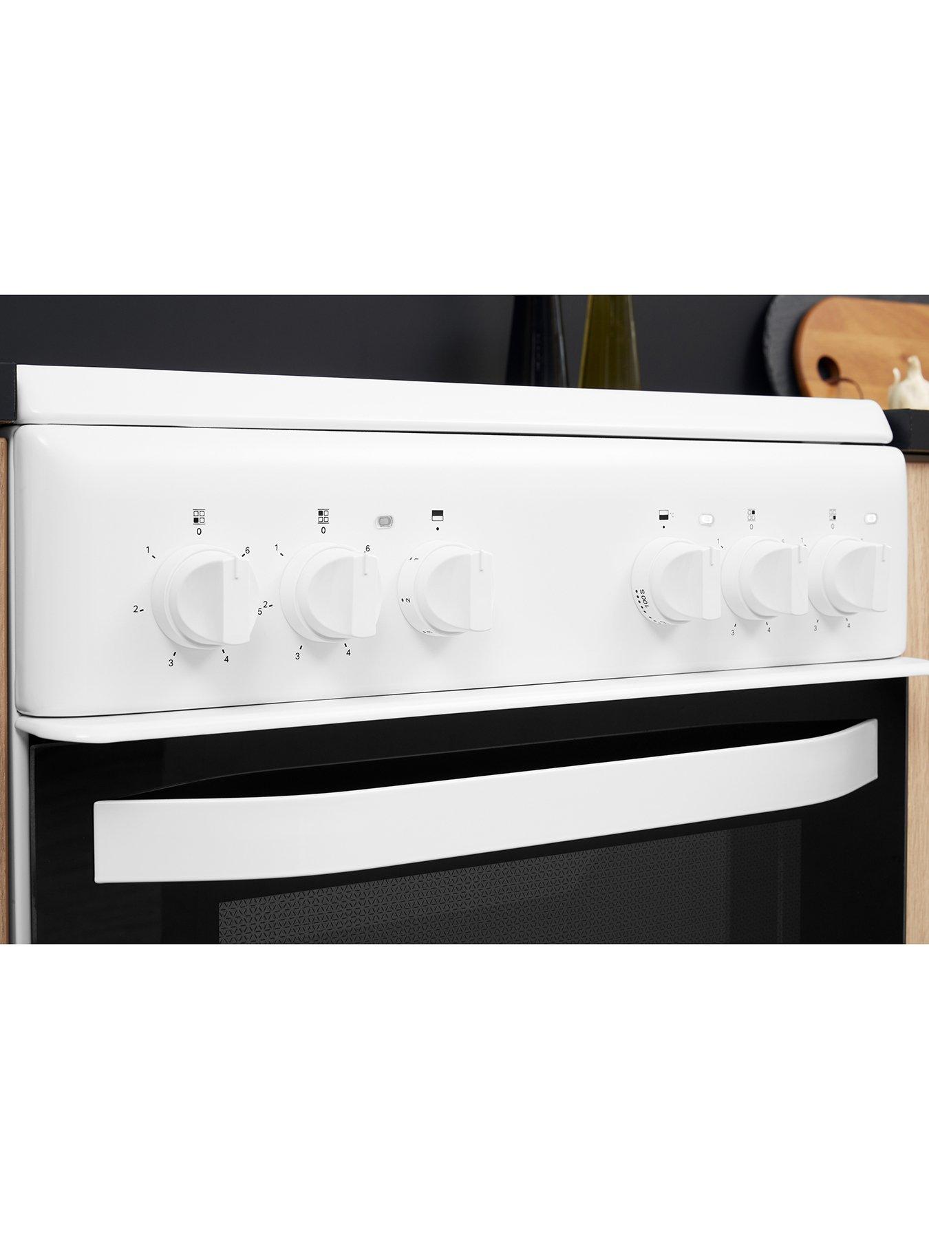 Image 5 of 7 of Hotpoint HD5V92KCW 50cm&nbsp;Wide Electric Twin Cavity Single Oven Cooker - White