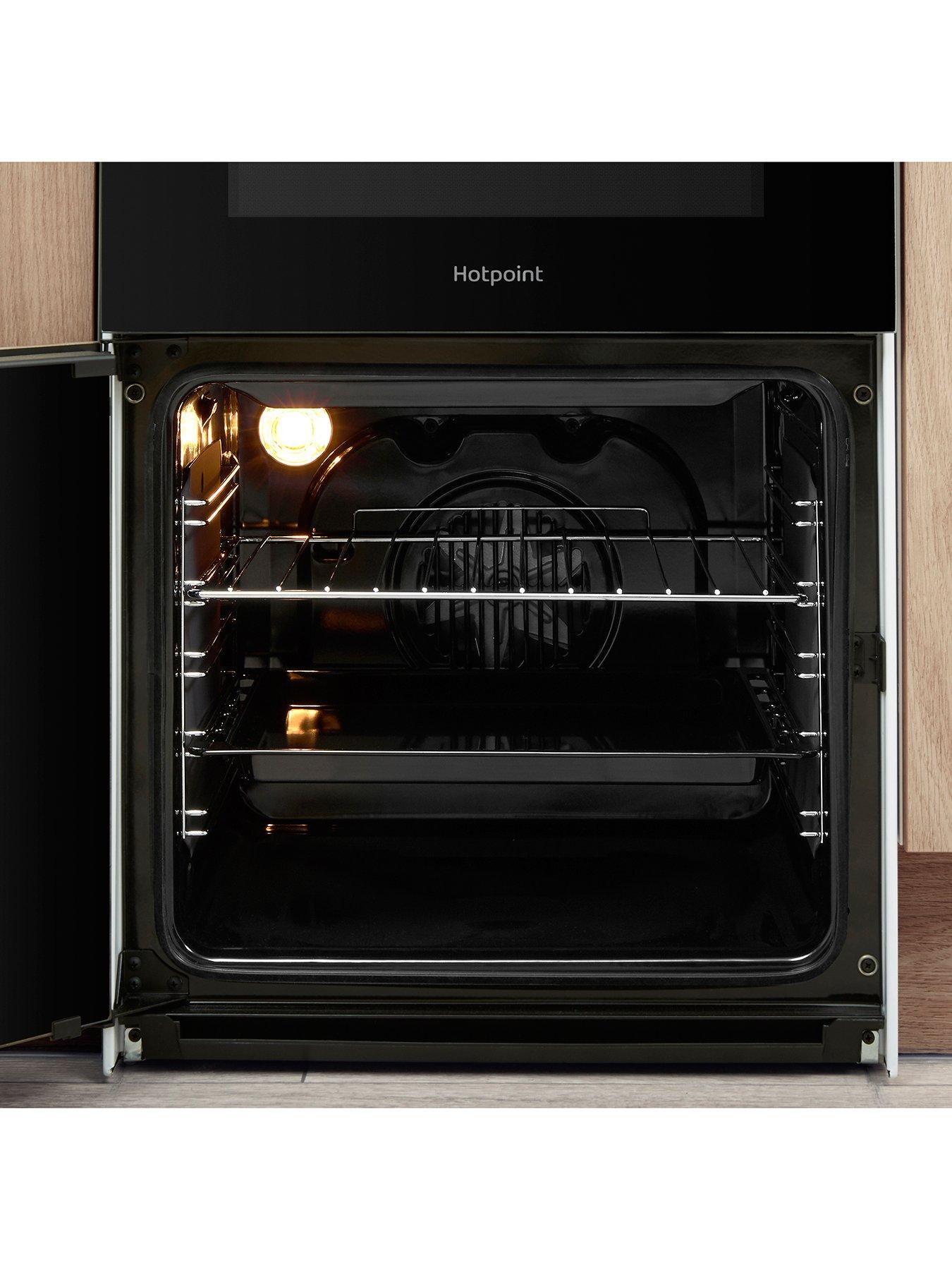 Image 6 of 7 of Hotpoint HD5V92KCW 50cm&nbsp;Wide Electric Twin Cavity Single Oven Cooker - White