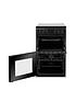  image of hotpoint-hd5v92kcb-50cmnbspwide-electric-twin-cavity-single-oven-cooker-black