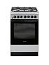  image of indesit-is5g4phss-50cm-dual-fuel-single-oven-cooker-stainless-steel
