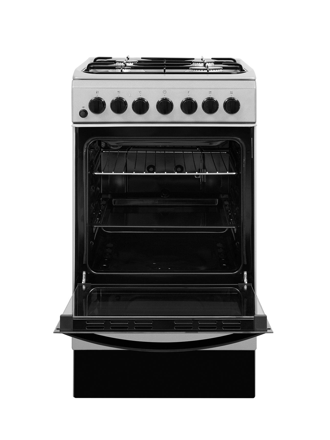 Indesit IS5G4PHSS 50cm Dual Fuel Single Oven Cooker Stainless Steel