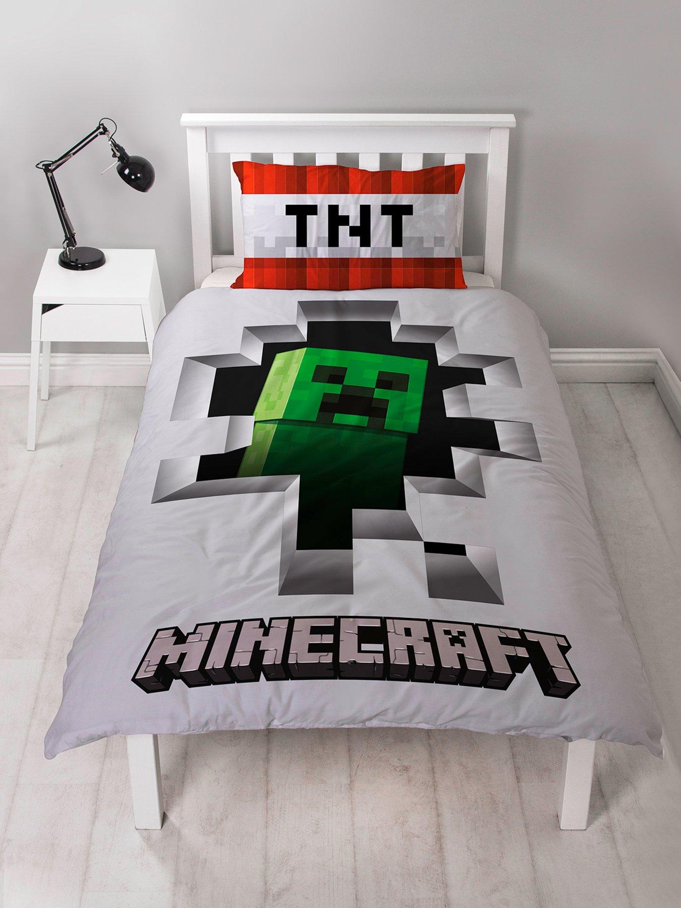 Minecraft Dynamite Reversible Single Duvet Cover Set Very Co Uk