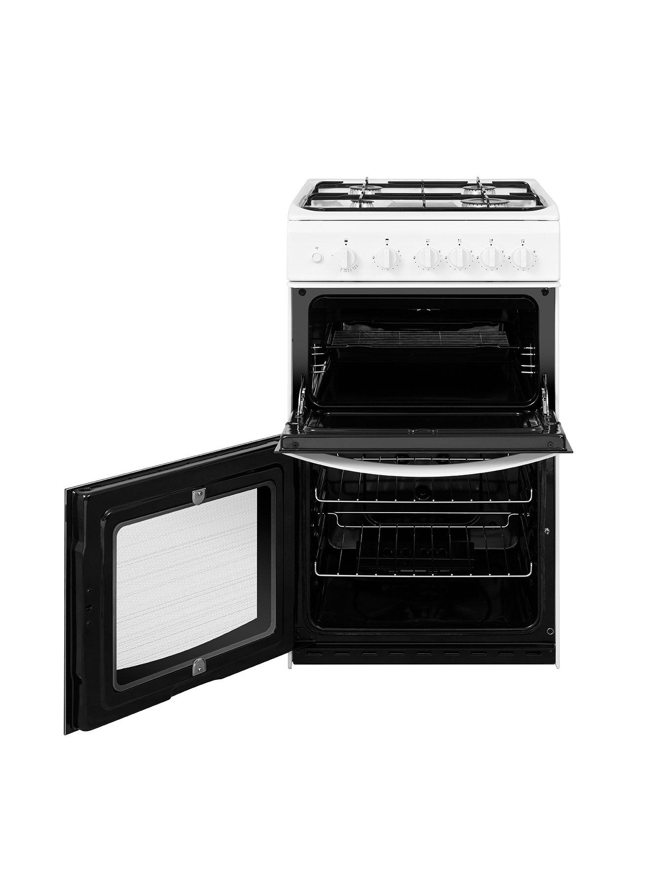 Image 2 of 8 of Indesit ID5G00KMW 50cm Wide&nbsp;Twin Cavity Single Oven Gas&nbsp;Cooker - White