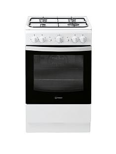 Indesit IS5G1KMW 50cm Wide Gas Single Oven Cooker - White