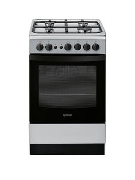 Indesit Is5G1Pmss 50Cm Gas Single Oven Cooker - Silver