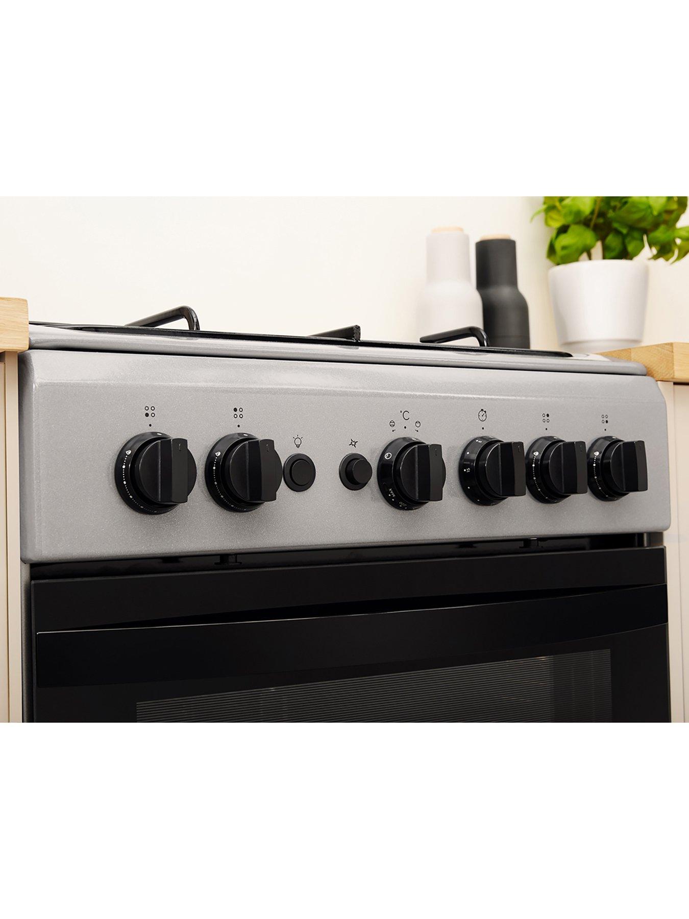 Image 5 of 8 of Indesit IS5G1PMSS 50cm Gas Single Oven Cooker - Silver