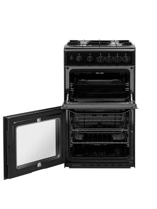 stillFront image of hotpoint-hd5g00kcb-50cm-wide-gas-cooker-with-grillnbsp--black