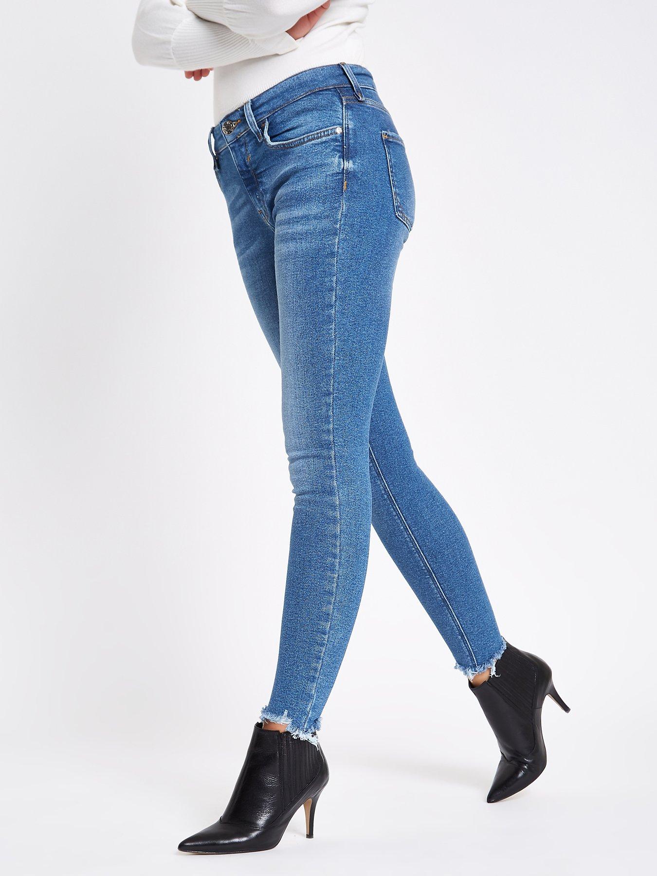river island mid rise jeans
