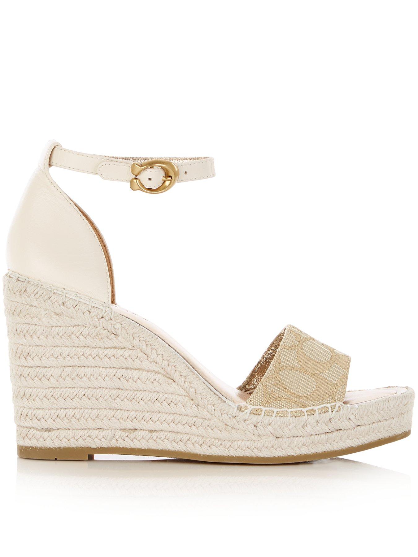 cream espadrille sandals