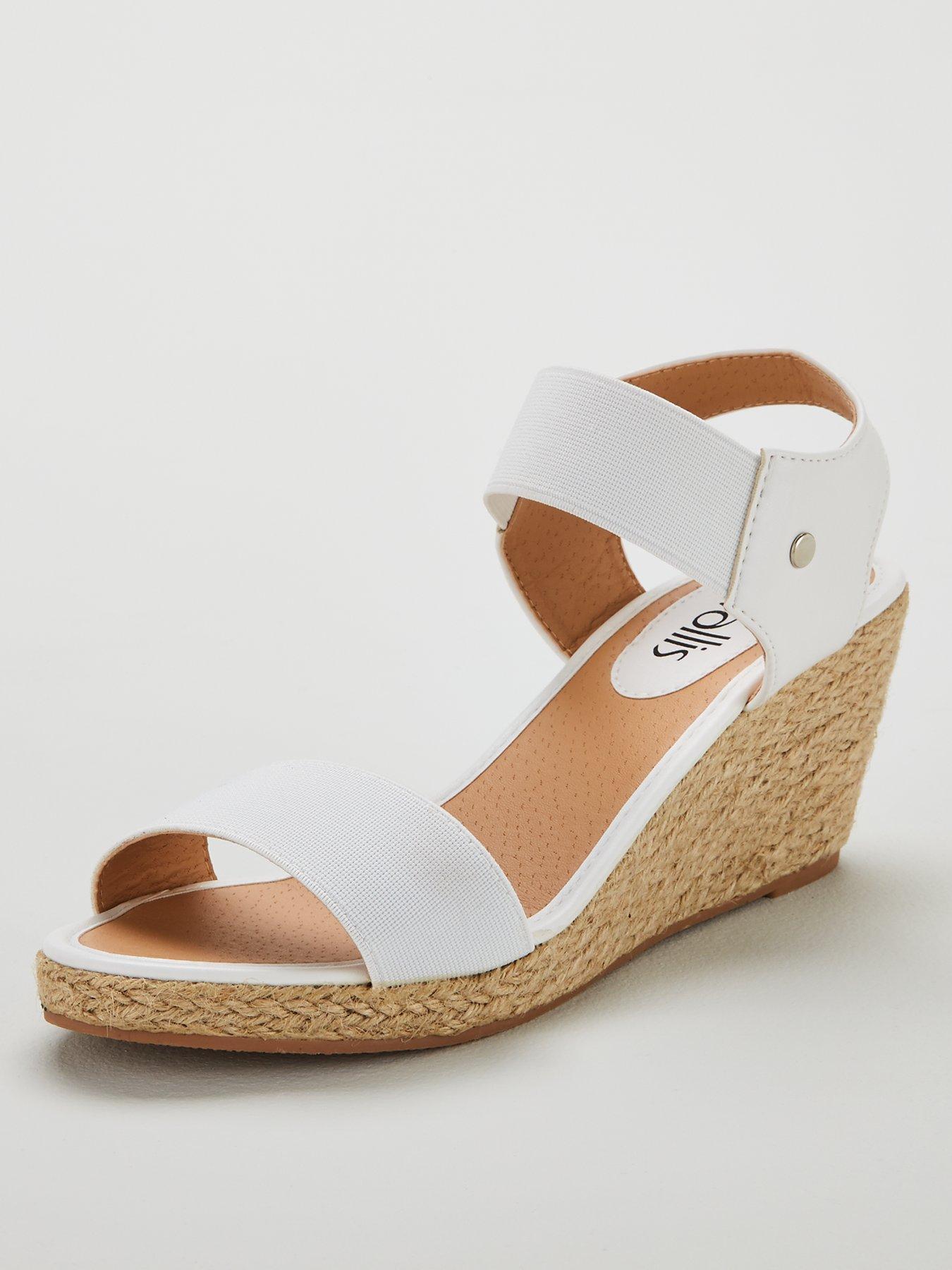 elastic strap espadrille