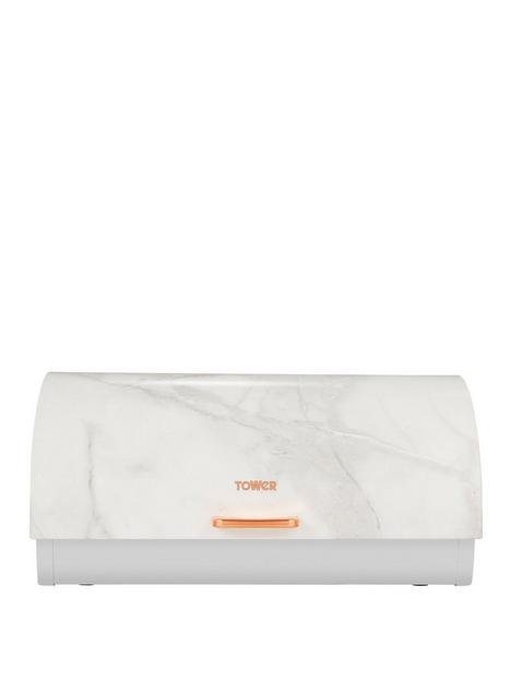 tower-marble-rose-gold-edition-roll-top-bread-bin