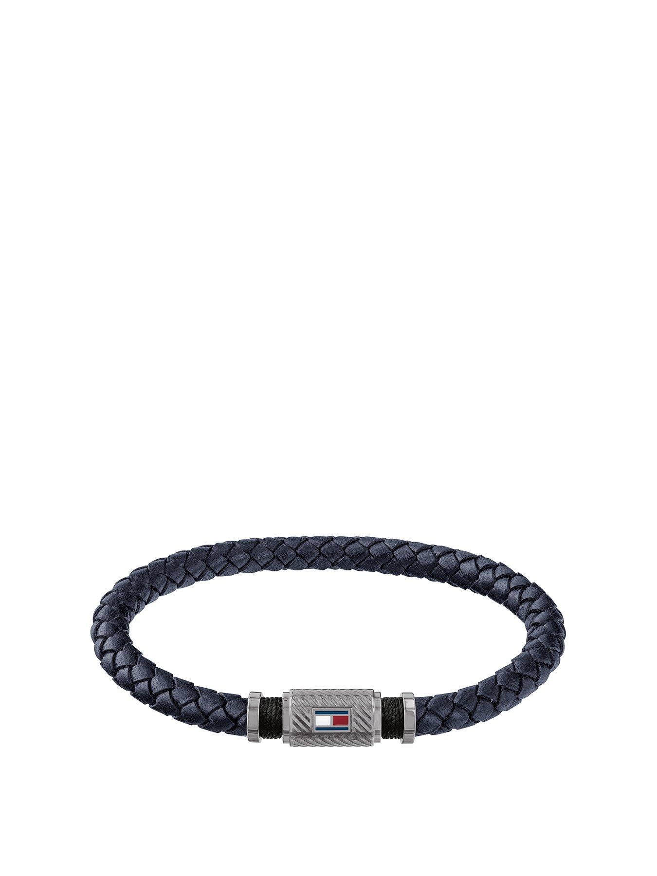 mens leather bracelet tommy hilfiger