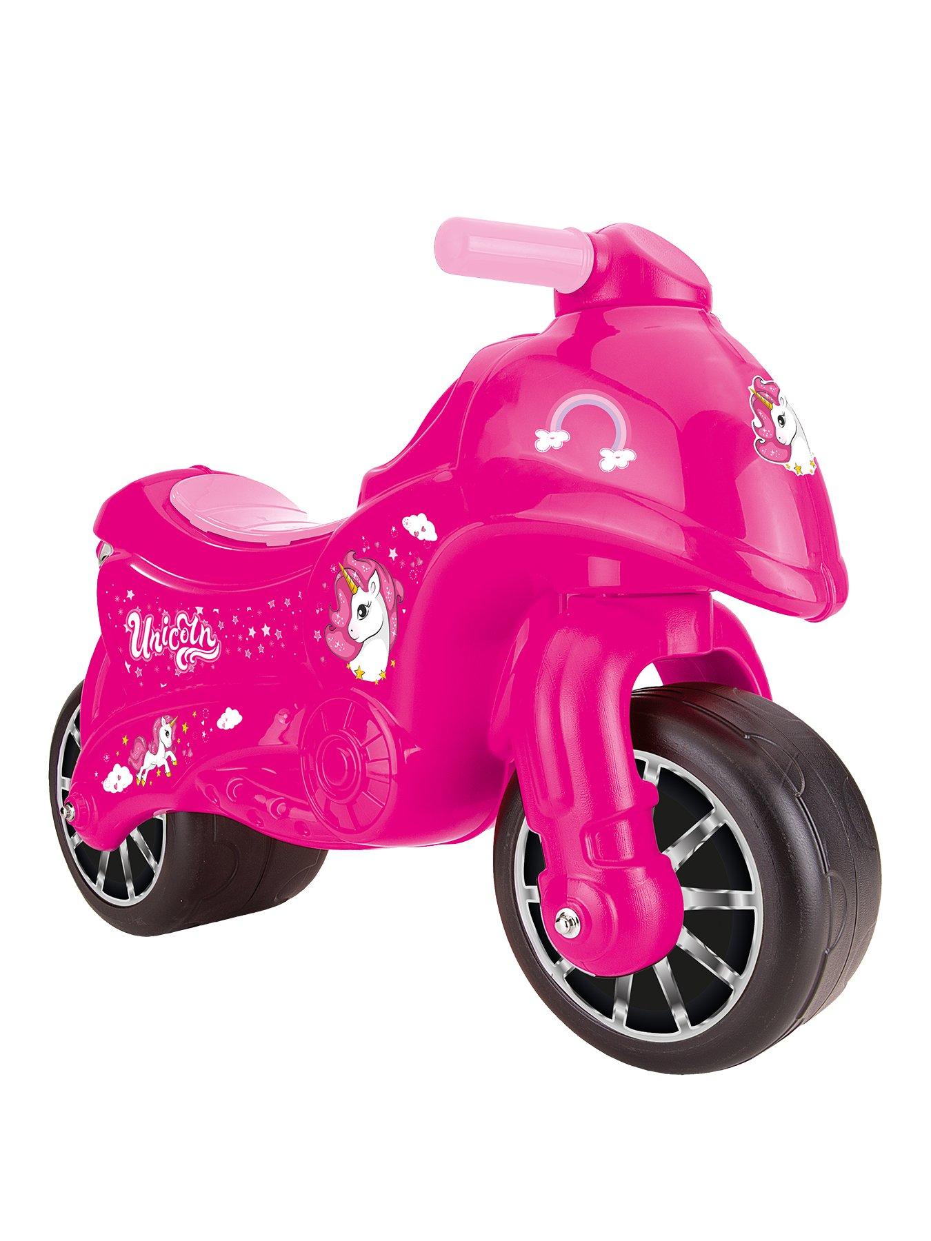 pink unicorn ride on toy