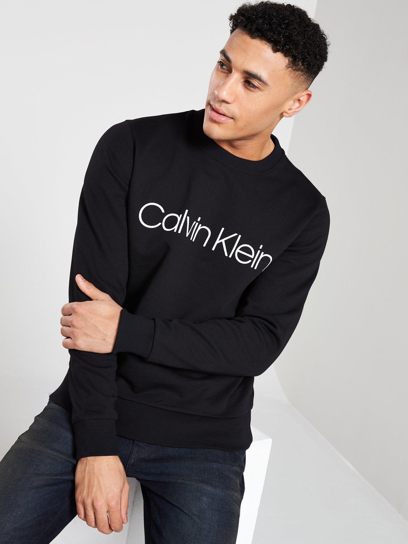 Calvin Klein Cotton Logo Sweatshirt - Black 