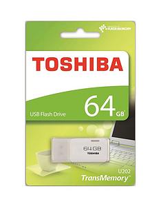 Toshiba 64GB USB 2.0 Flash Drive - White