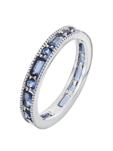 the-love-silver-collection-sterling-silver-glass-sapphire-eternity-ring