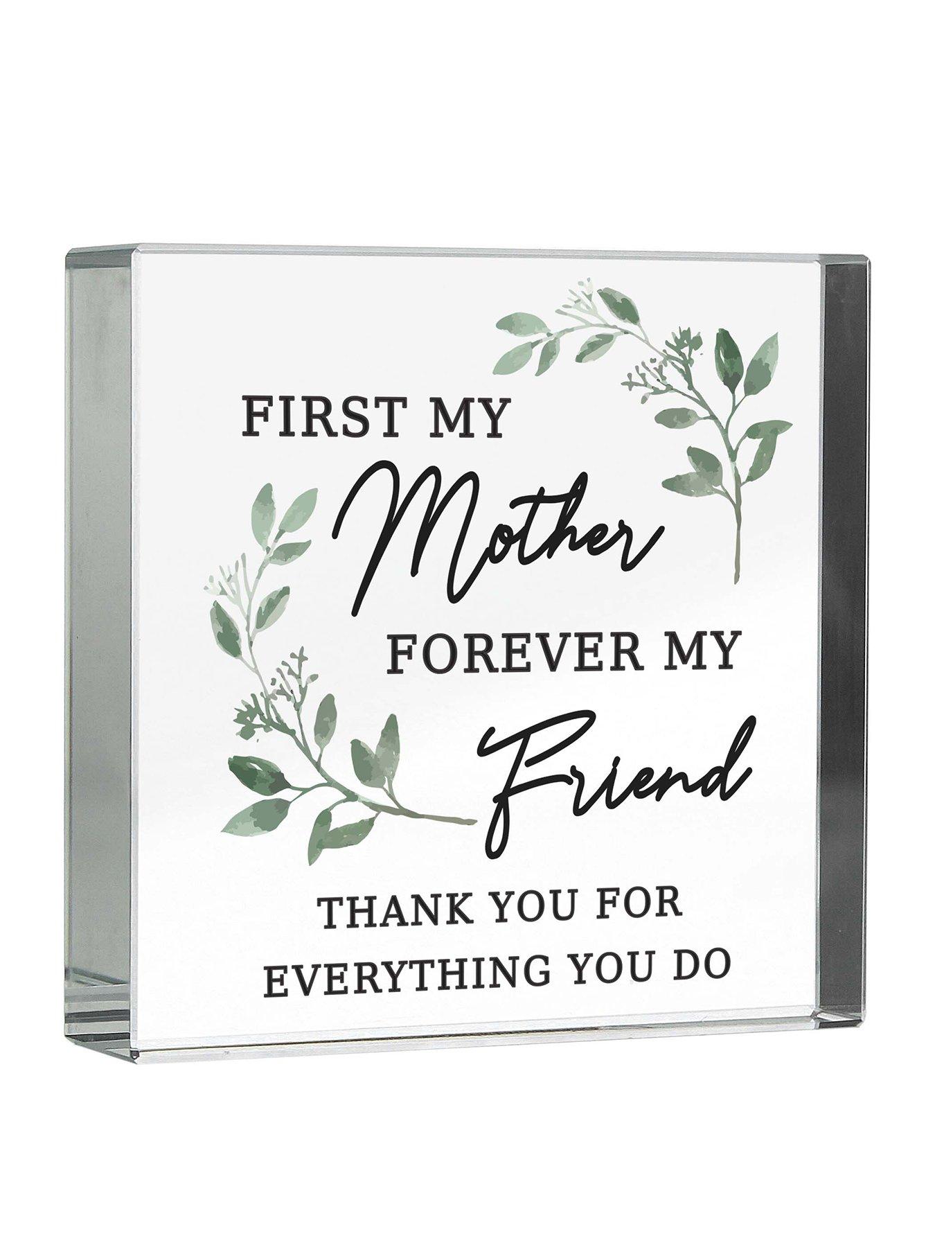 undefined Personalised First My Mother Forever My Friend Crystal Token