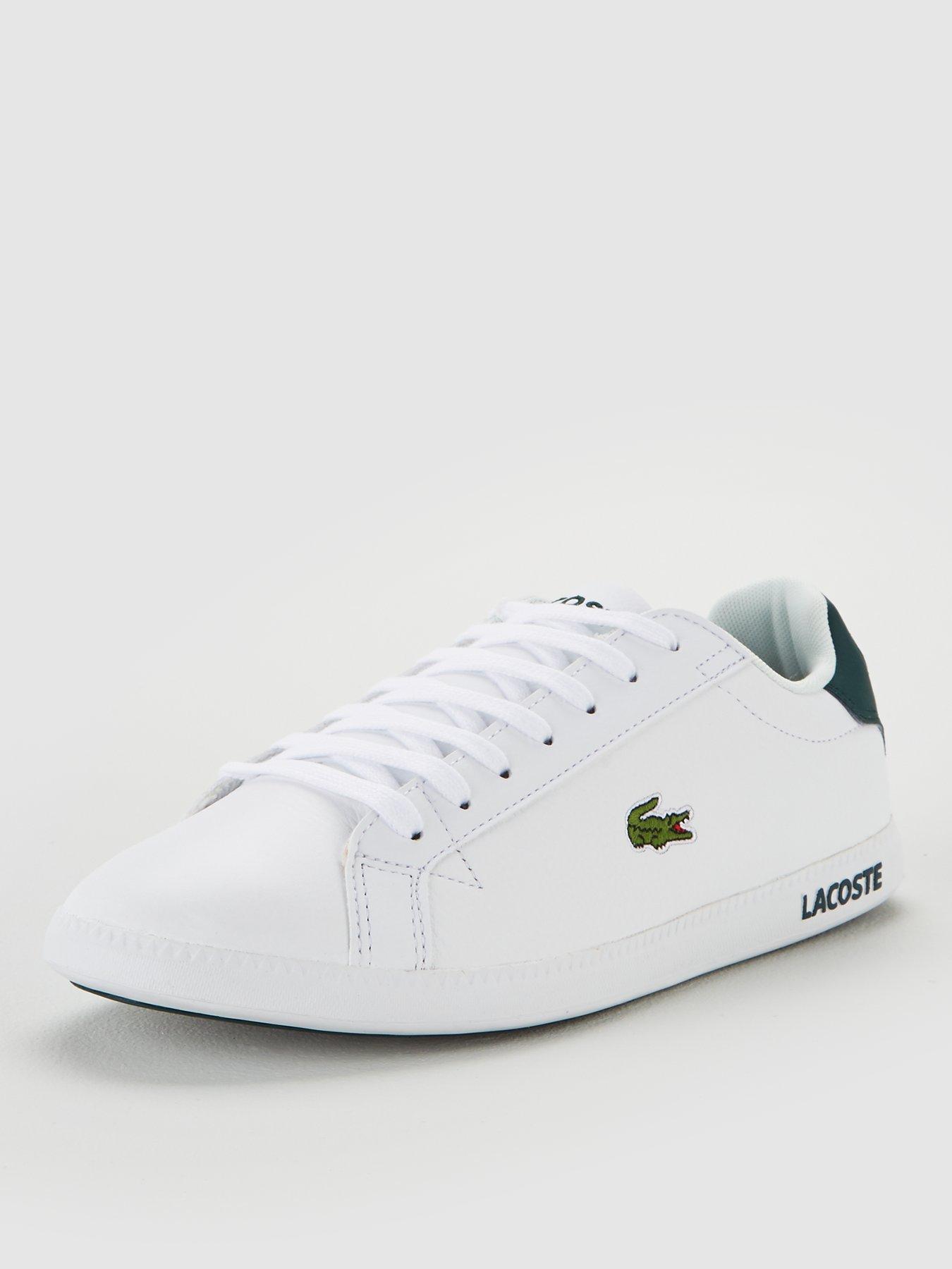 lacoste graduate trainers white