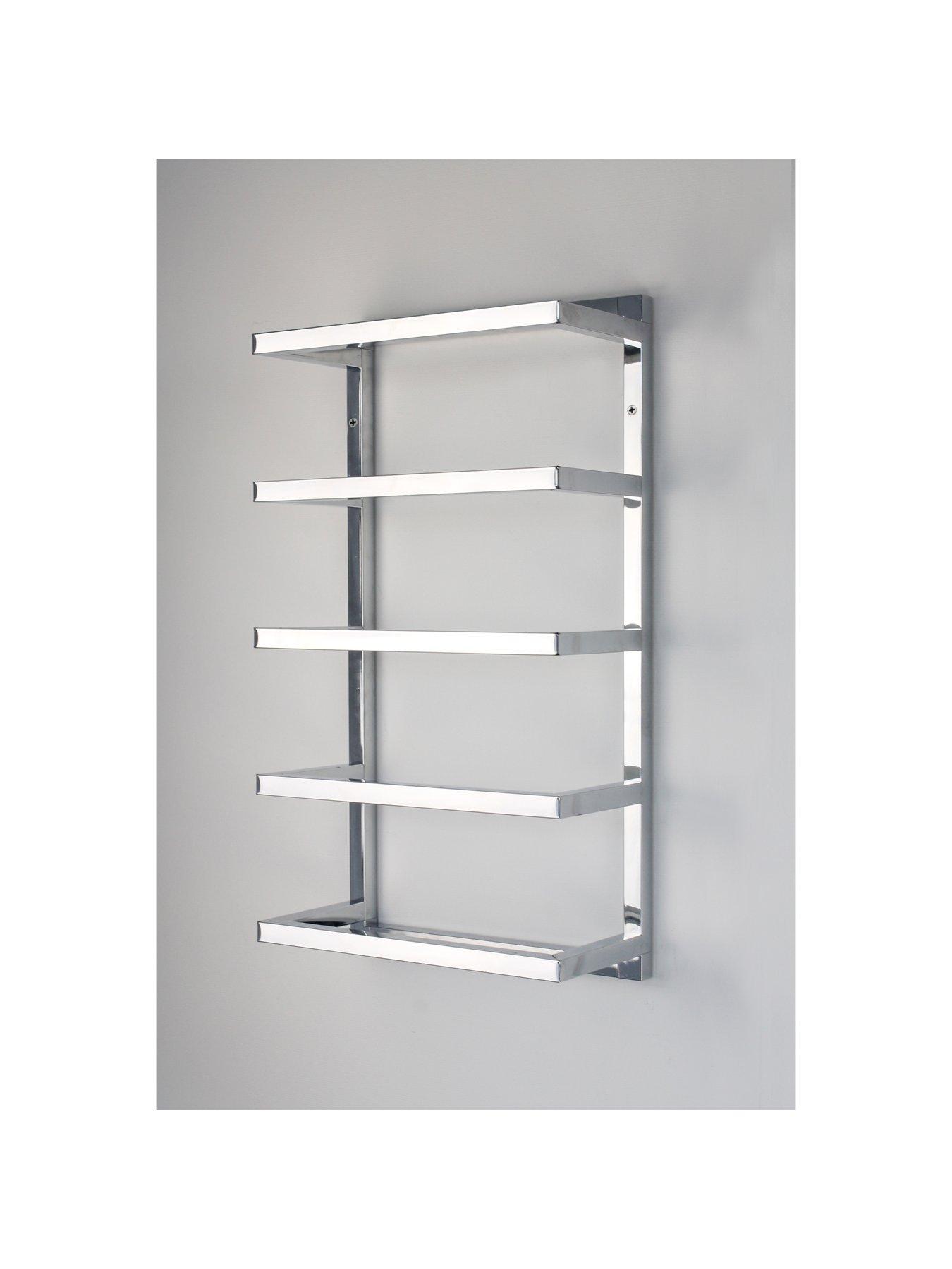 Lloyd Pascal 5 Tier Chrome Wall Towel Rail Square Tube Very Co Uk