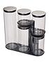  image of joseph-joseph-podium-100-collection-5-piece-storage-jar-set-with-stand