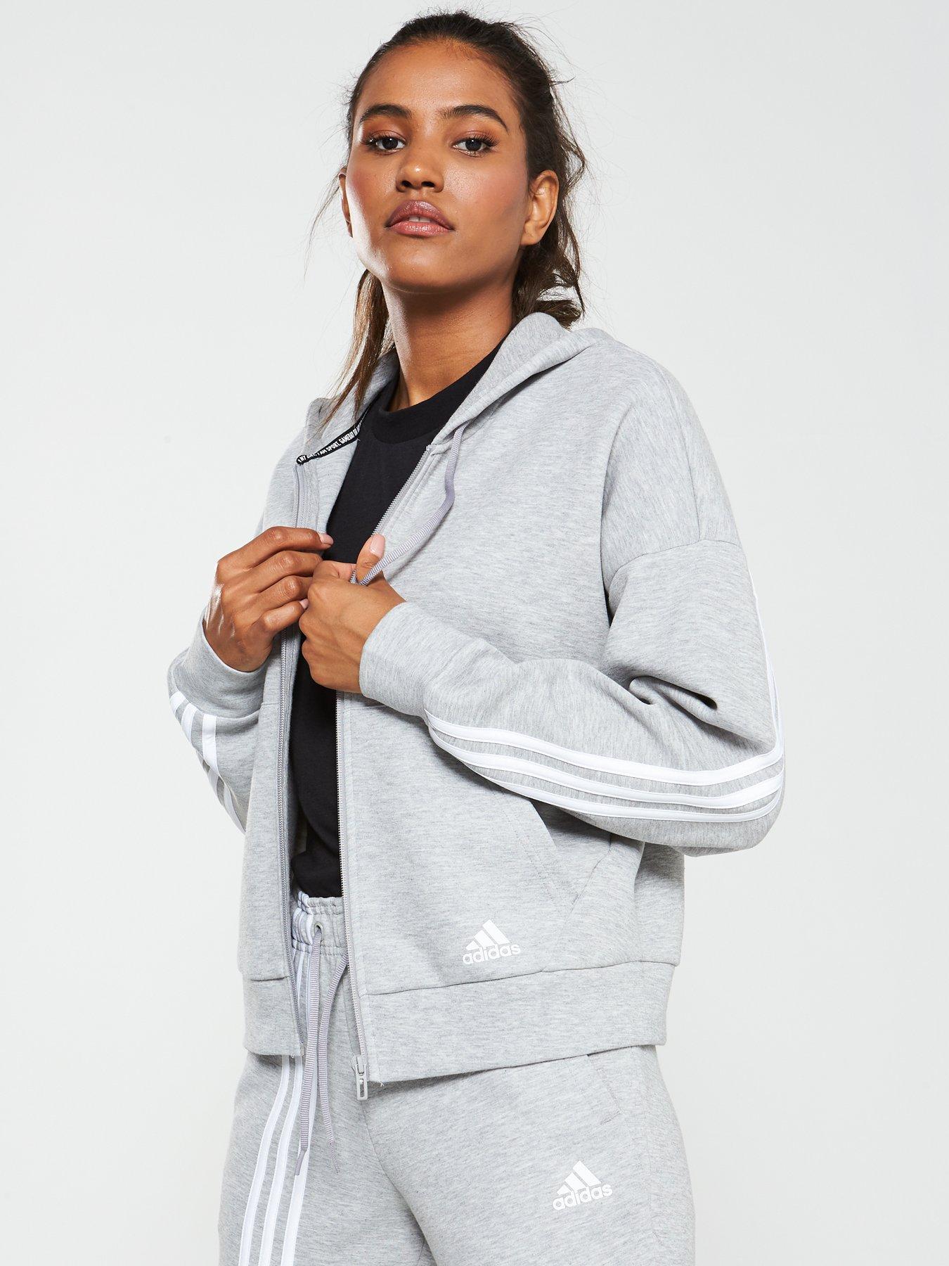 adidas must have 3 stripes hoodie