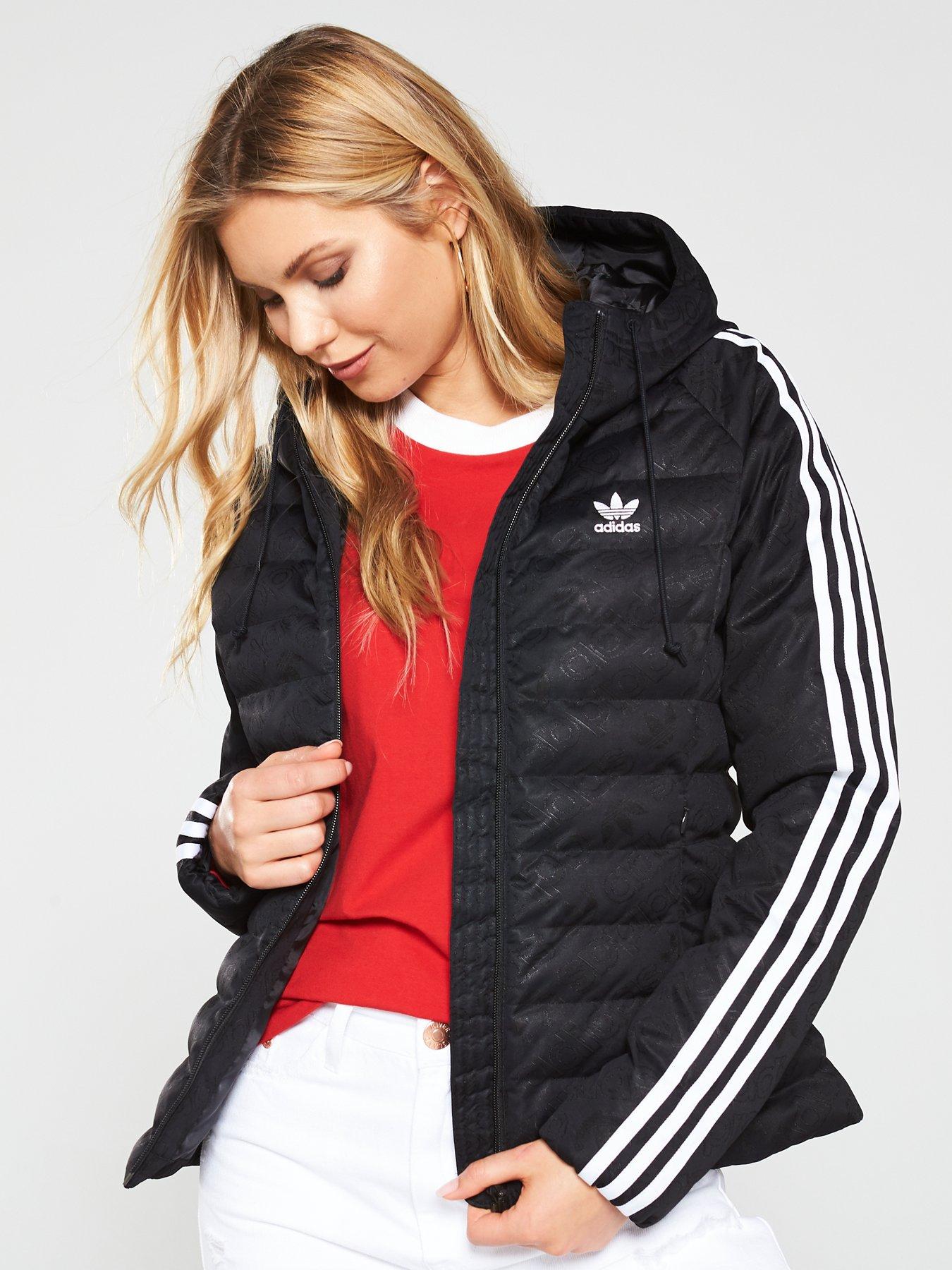 contar hasta silencio artículo Adidas Originals Three Stripe Padded Jacket In Red Luxembourg, SAVE 47% -  icarus.photos