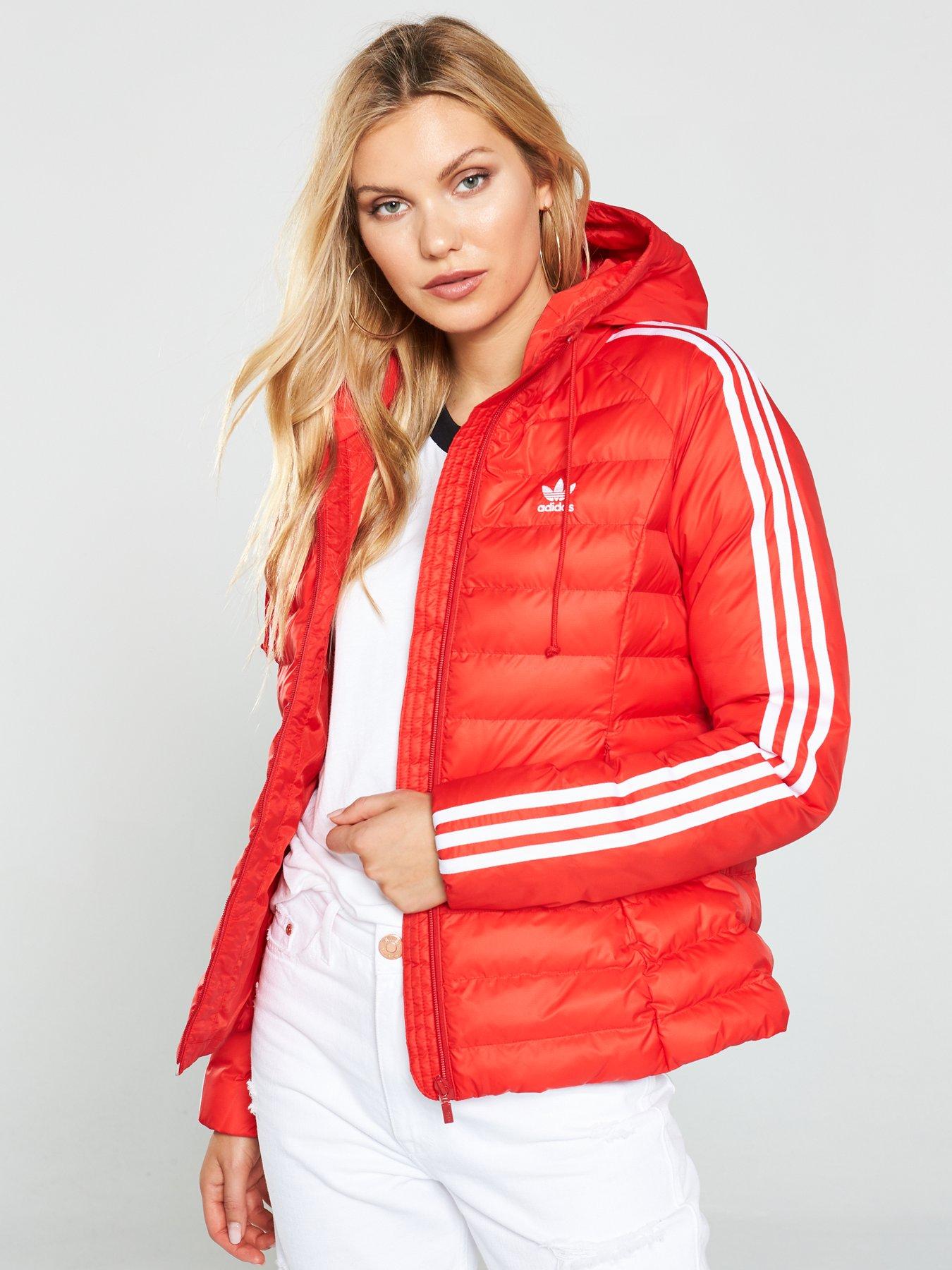 adidas originals slim jacket red