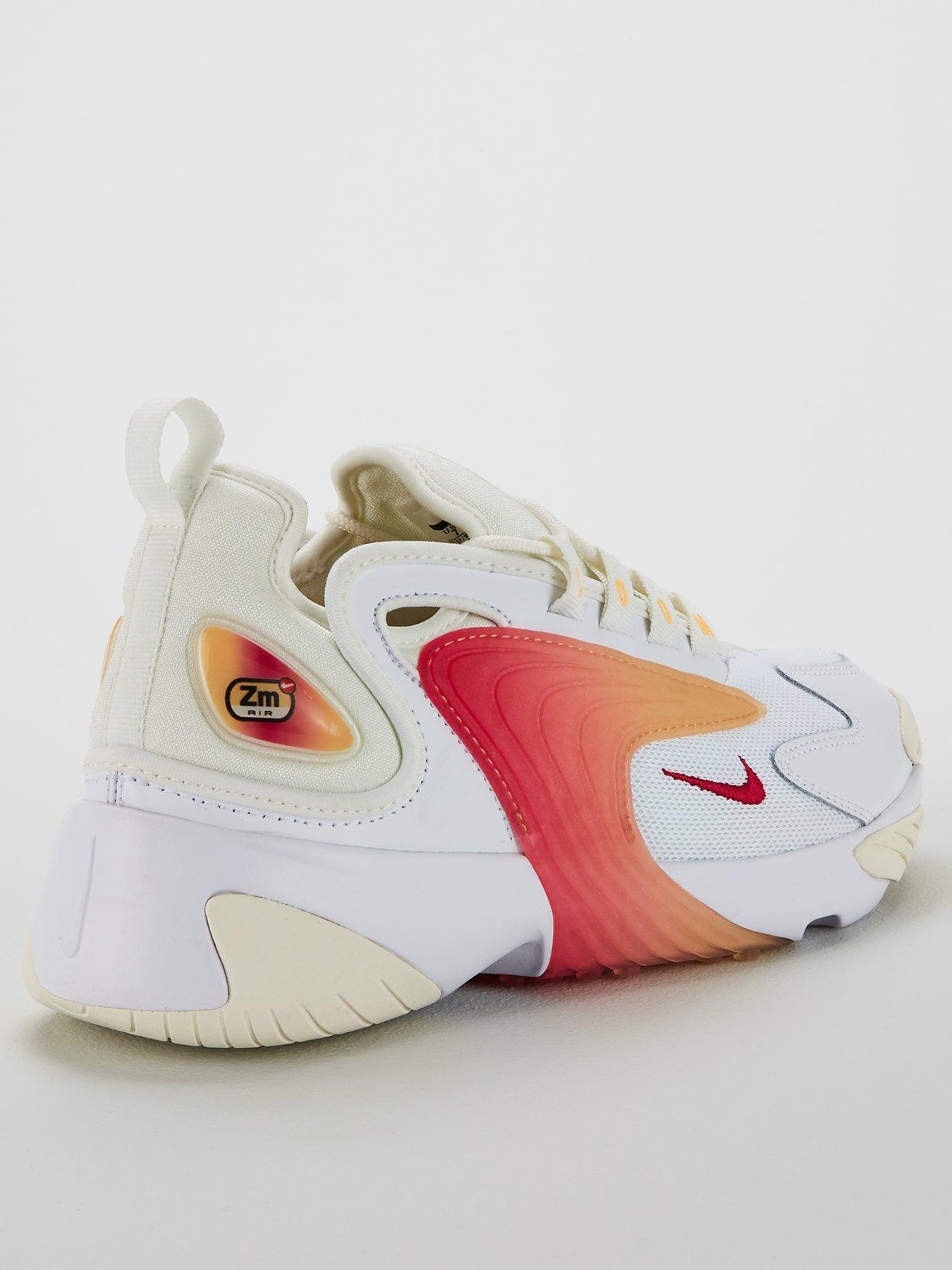 nike zoom 2k white orange