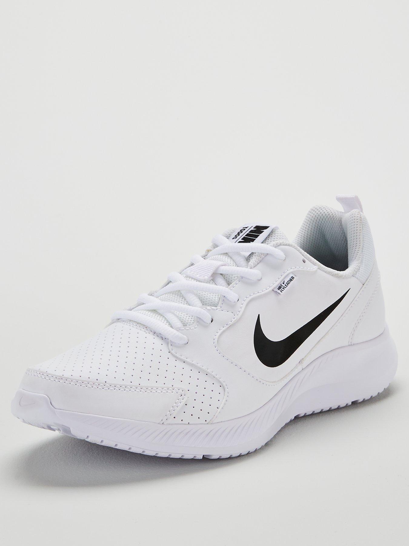 nike white leather trainers womens