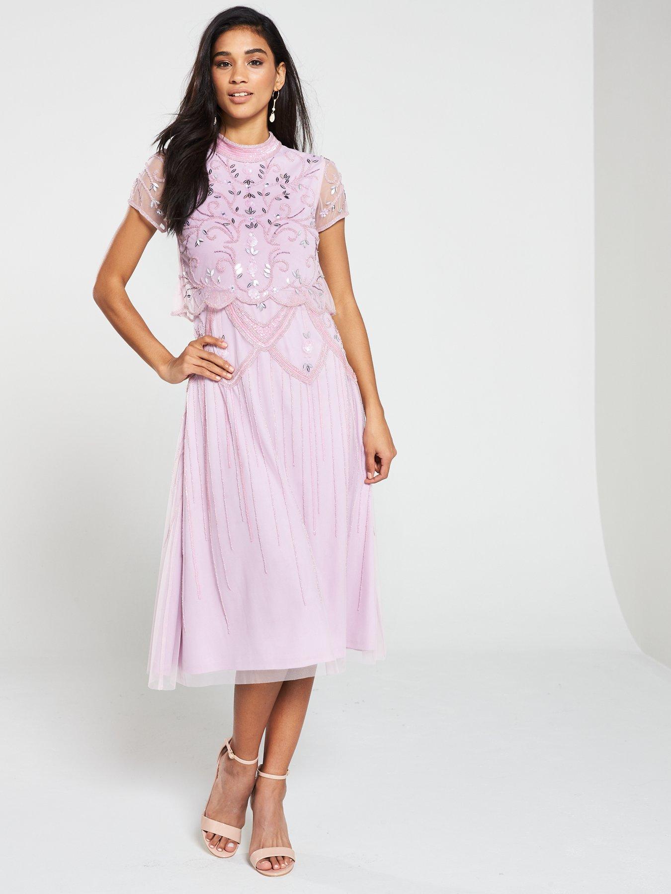 2 in 1 midi dress uk