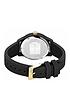  image of lacoste-black-and-gold-detail-dial-black-silicone-strap-ladies-watch
