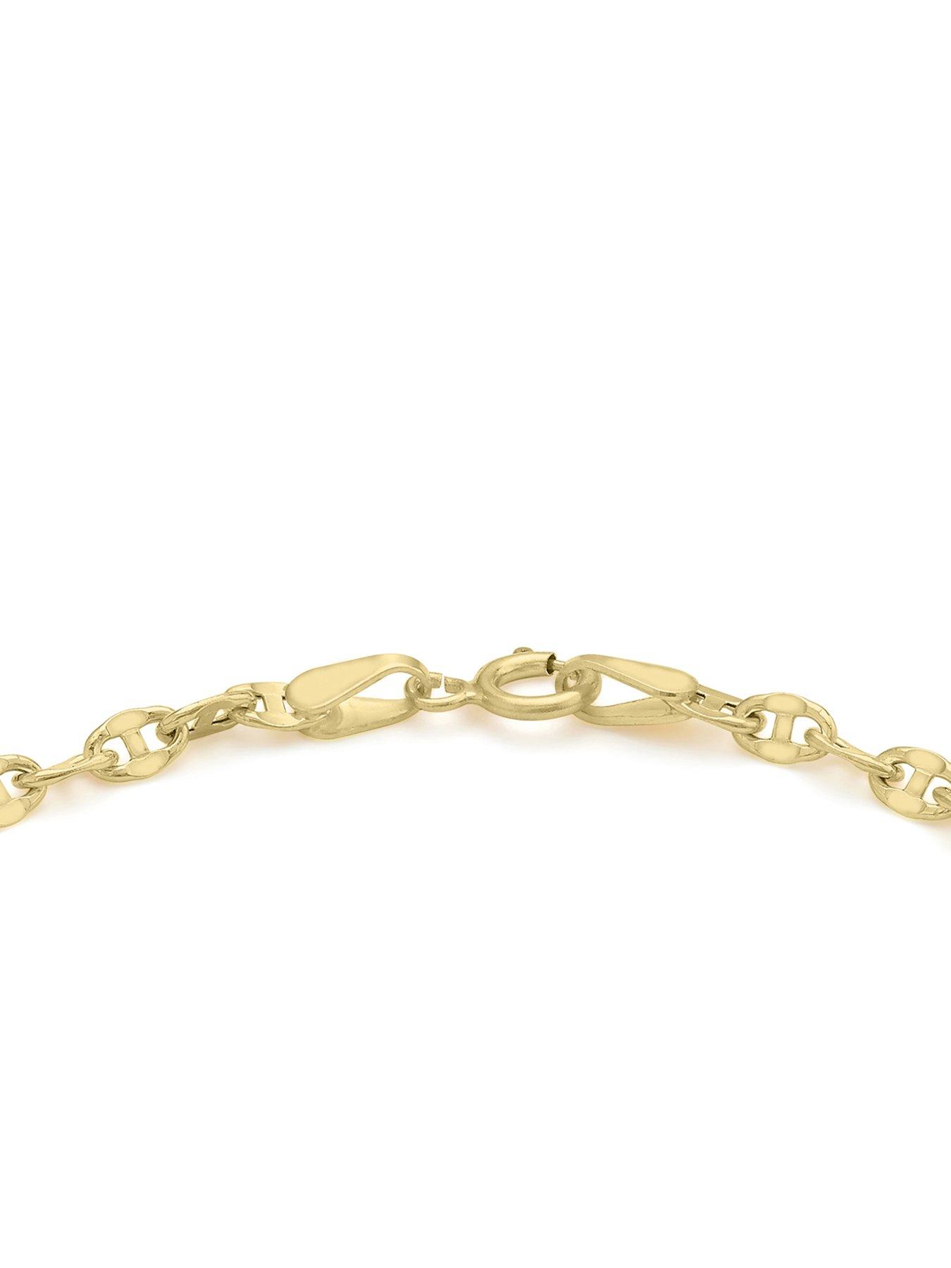 Image 4 of 4 of The Love Collection 9ct Gold Fancy Chain Link Bracelet