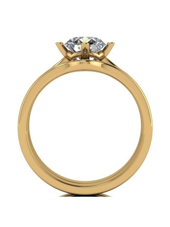 stillFront image of moissanite-9ct-gold-15-carat-eq-two-piece-bridal-set