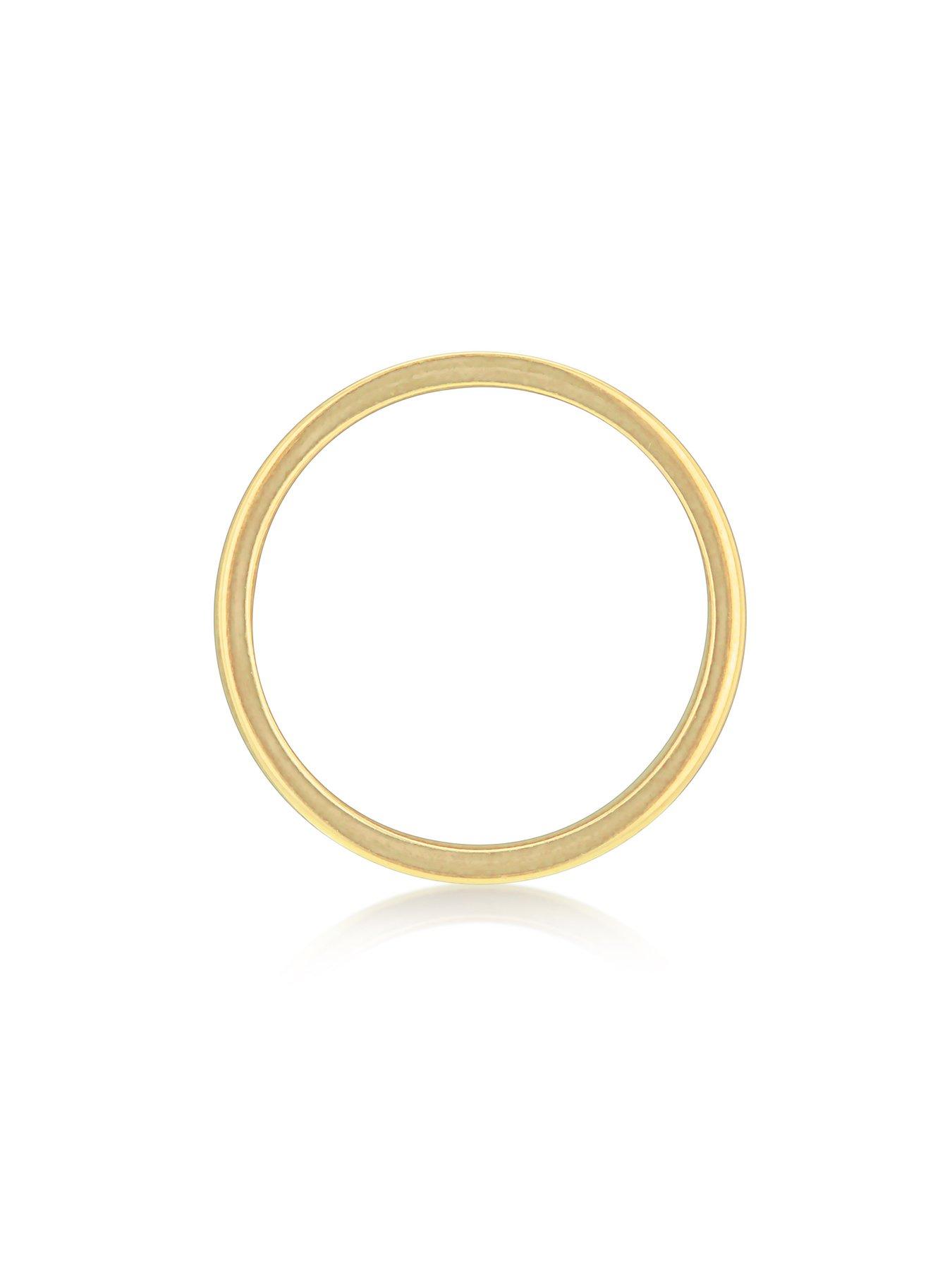 Image 4 of 5 of The Love Collection 9ct Gold Court Wedding Band