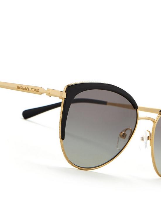 back image of michael-kors-key-biscayne-cat-eye-sunglasses--nbspgold