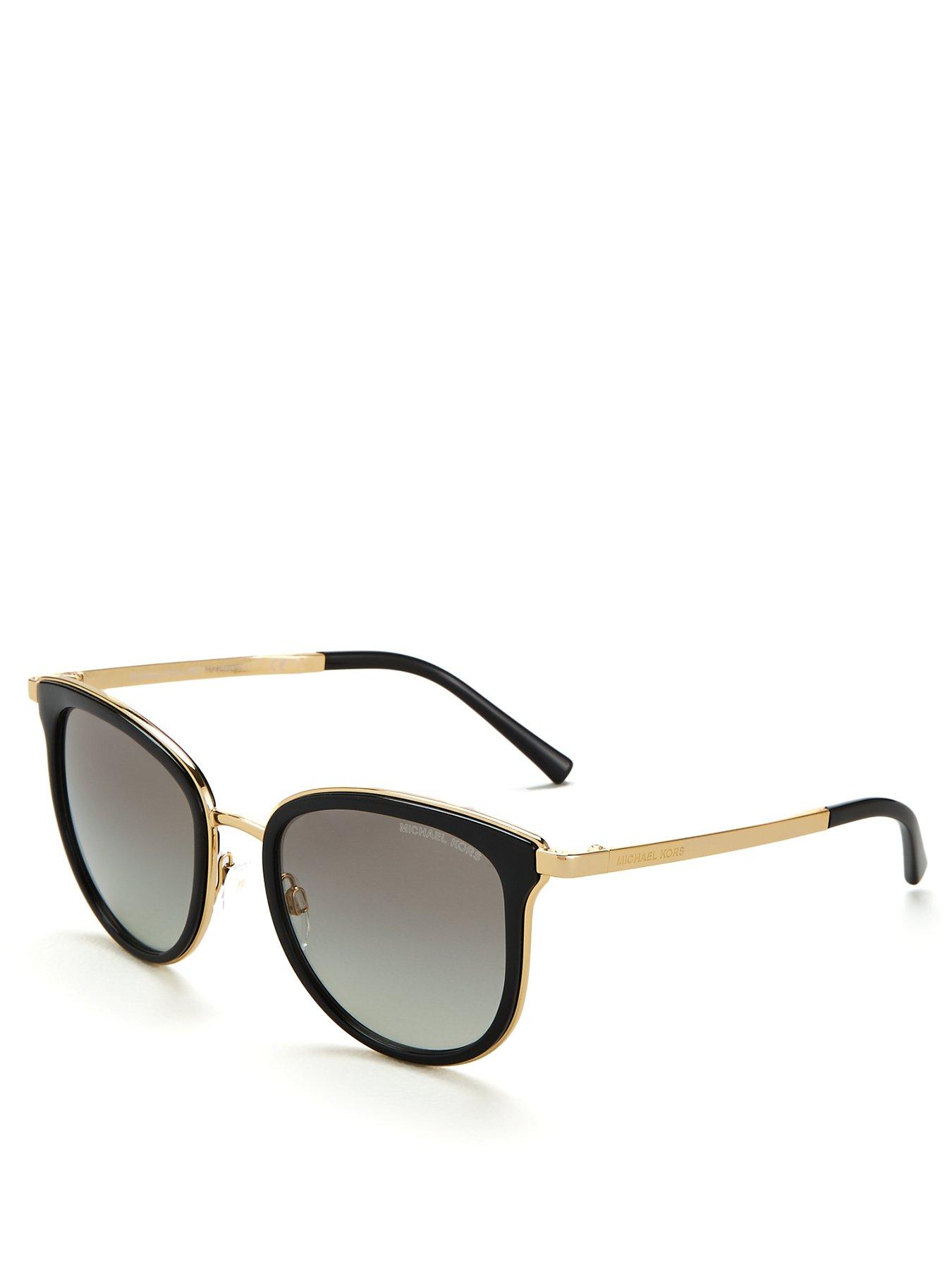 michael kors sunglasses black and gold