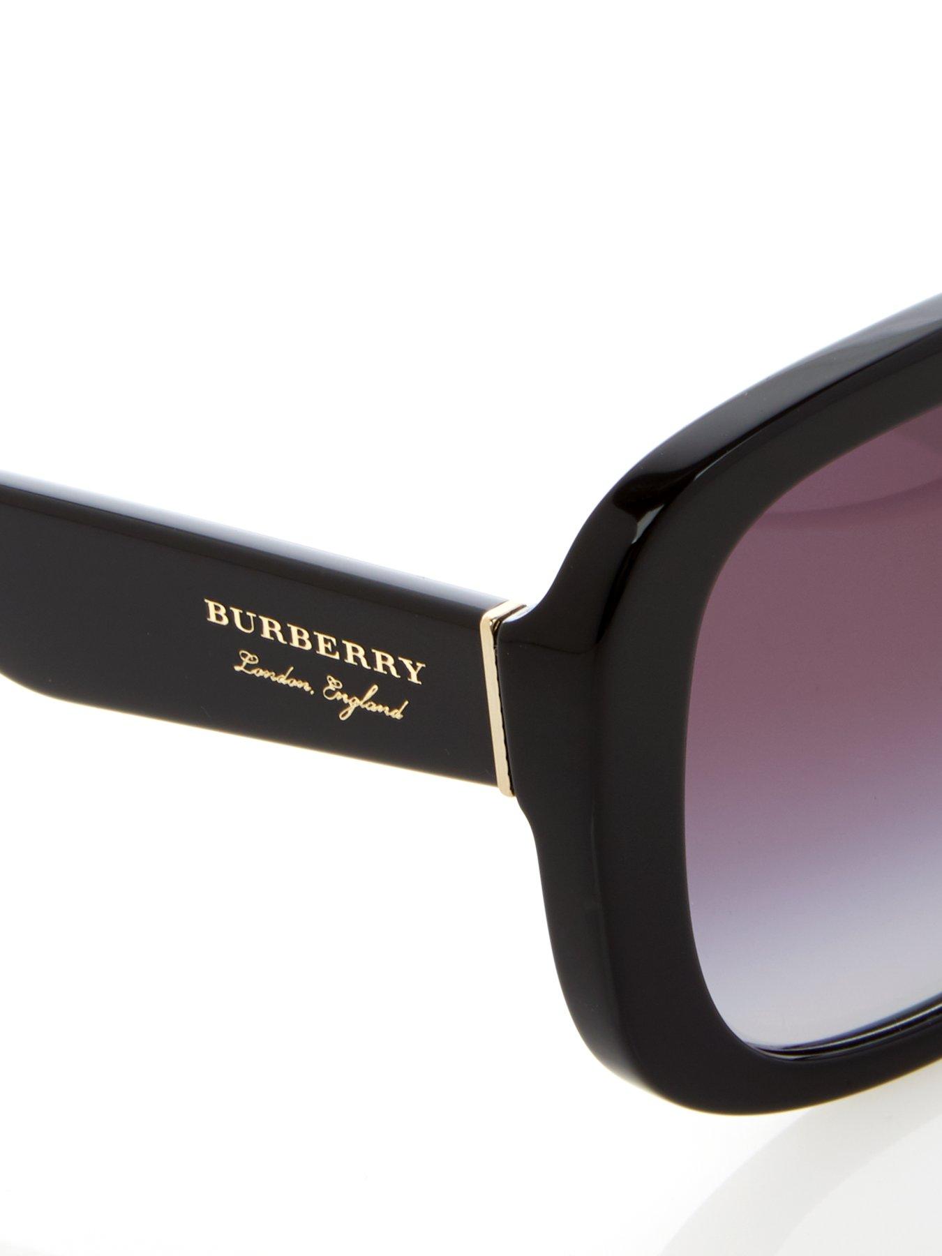 burberry black square sunglasses