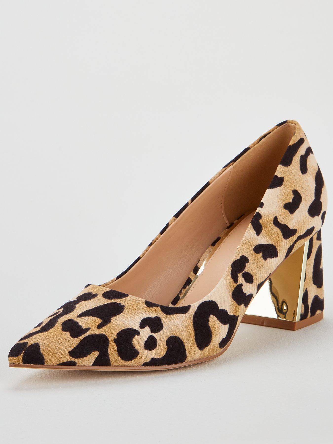 leopard print heels uk