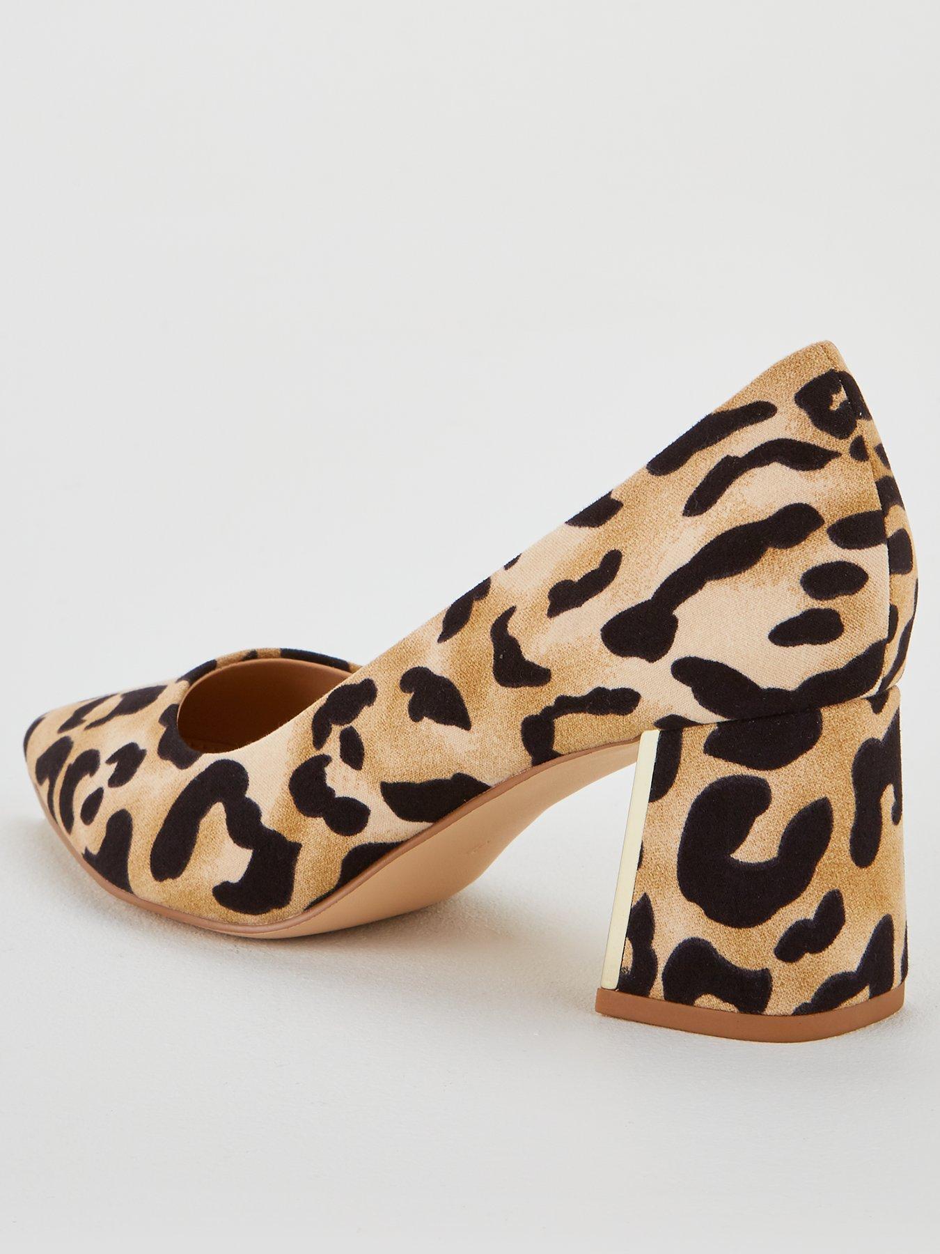 leopard skin court shoes